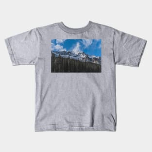 Ice Cap Mountains Geometric Shapes Banff Kids T-Shirt